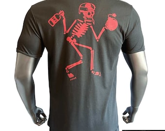 Limited Edition Black Skeleton Hand Grenade and Skeebb™ EOD Shirt