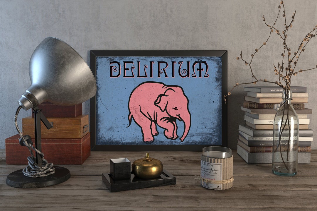 Delirium Tremens Beer Sign METAL Wall Art Christmas Classic Recipe