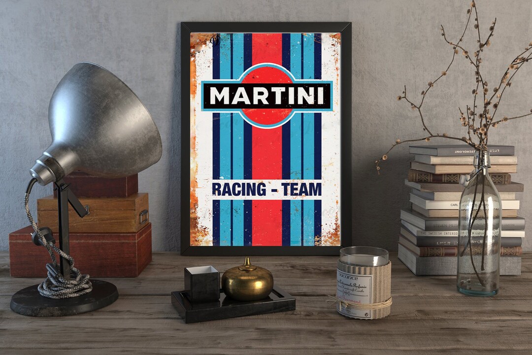 Martini Racing Team Sign METAL Wall Art Christmas Classic - Etsy