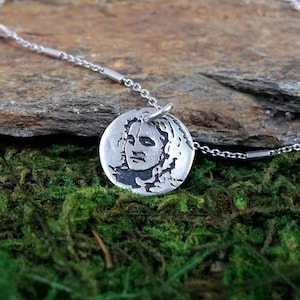 Silver pendant with the image of Paramahamsa Sri Swami Vishwananda. Art Clay Silver Pendant. Perfect gift. Atma Kriya Yoga. Guru.