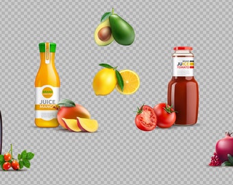 Download Digital Vector Realistic Juice Glass Bottles Package Mockup Collection Mockup T Shirt Design Psd All Free Mockups PSD Mockup Templates