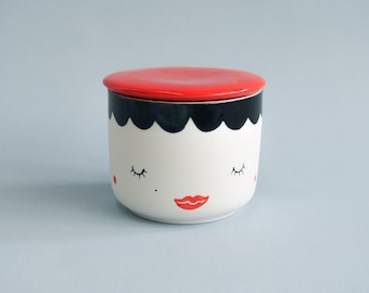 Cute girly porcelain French butter dish