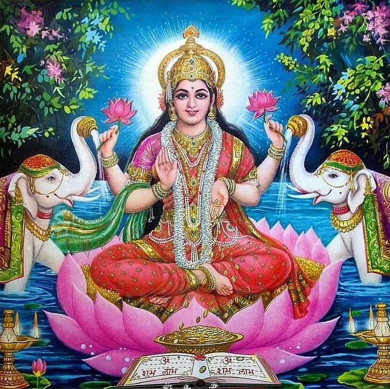 Shree Lakshmi Hindu Goddess Poster image 0