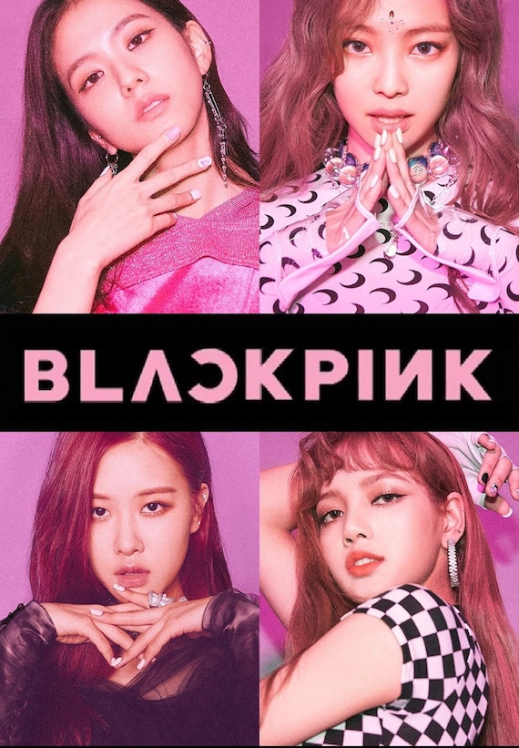 BlackPink Black Pink Blackpink K-pop Poster | Etsy