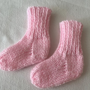 Baby Newborn Knitted Socks New Sold Seperately NB Light Pink Socks