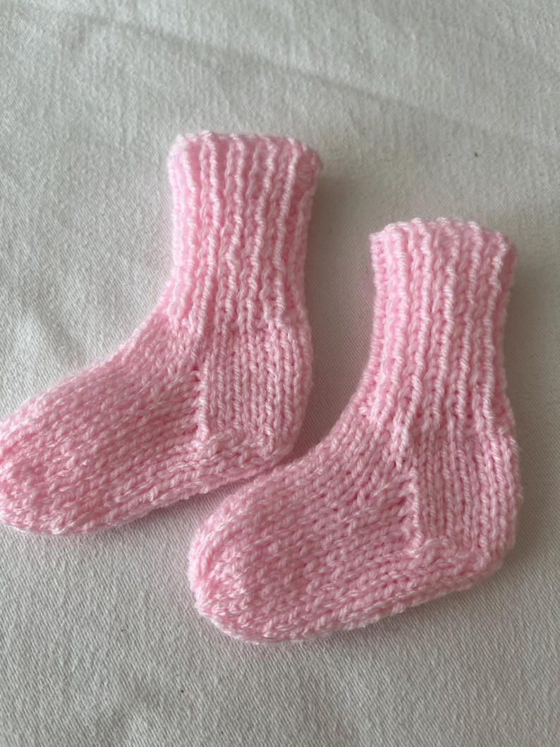 Baby Newborn Knitted Socks New Sold Seperately NB Light Pink Socks
