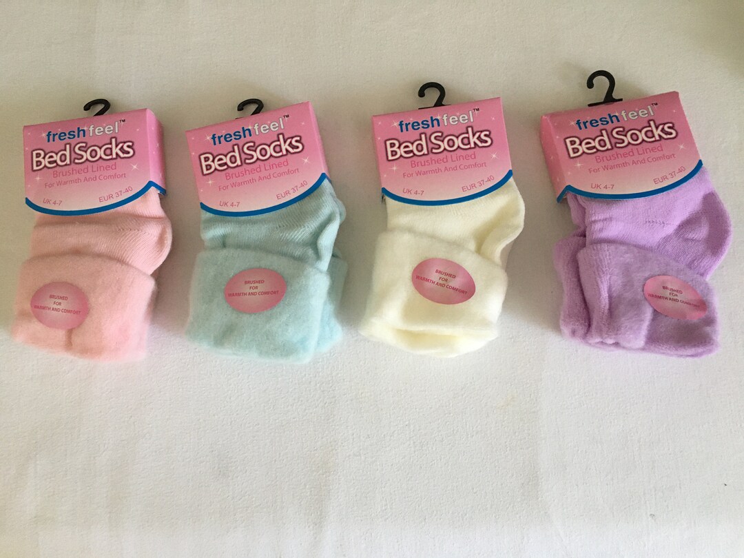 Ladies Bed Socks Size 47 New Plain and Patterned Sold Seperate Etsy UK