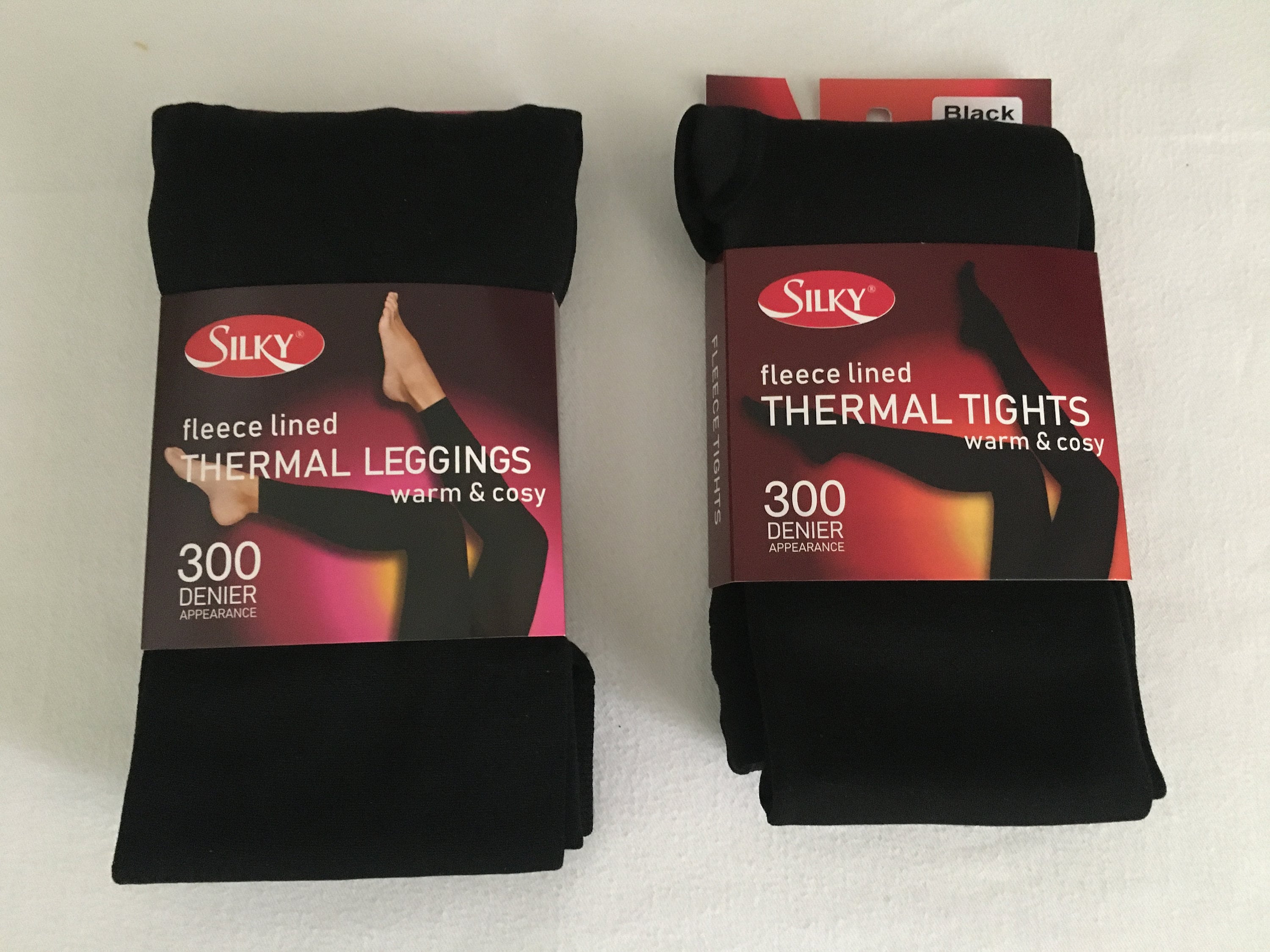 Ladies Thermal Fleece Lined Black Leggings or Tights New Sold Seperate 
