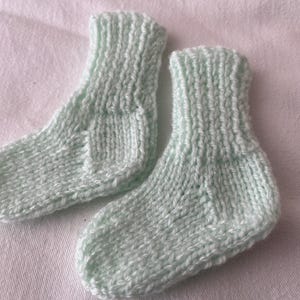 Baby Newborn Knitted Socks New Sold Seperately Newborn Green Socks