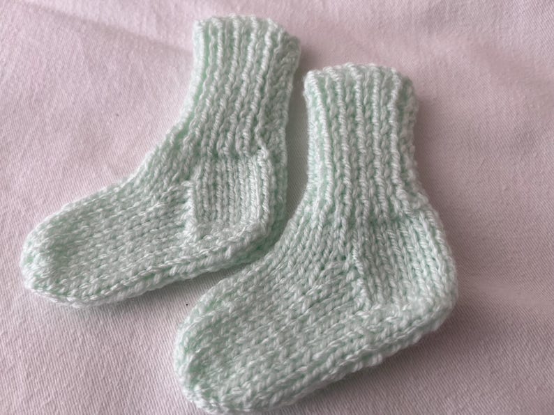 Baby Newborn Knitted Socks New Sold Seperately Newborn Green Socks
