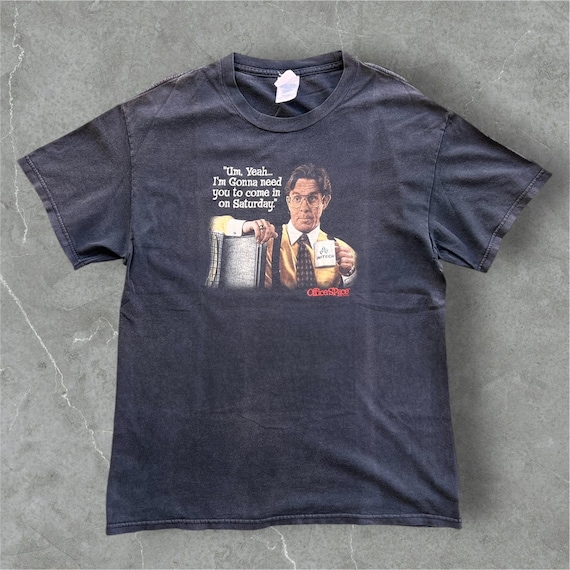 Vintage Y2K OFFICE SPACE Movie Promo T-shirt Bill Lumbergh
