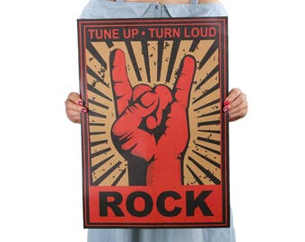 rock n roll poster etsy