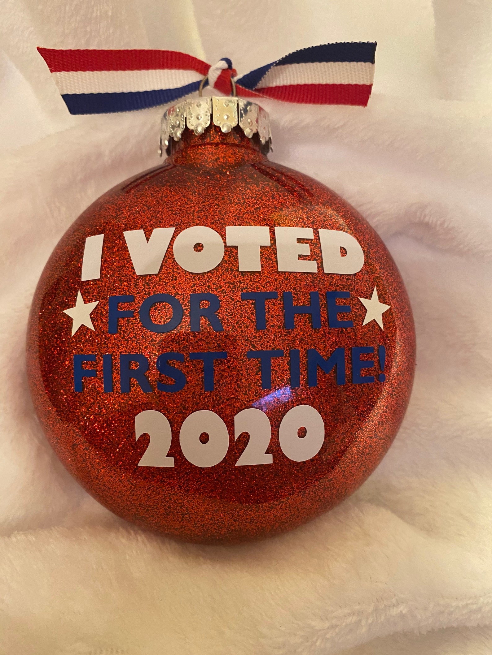 I voted for the first time ornament Etsy