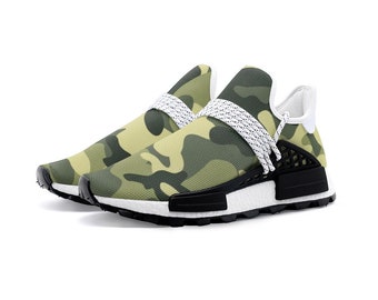Buy Green Camouflage Unisex Lightweight Sneakers, Trainers, Casual Athletic  Shoes Online in India - Etsy