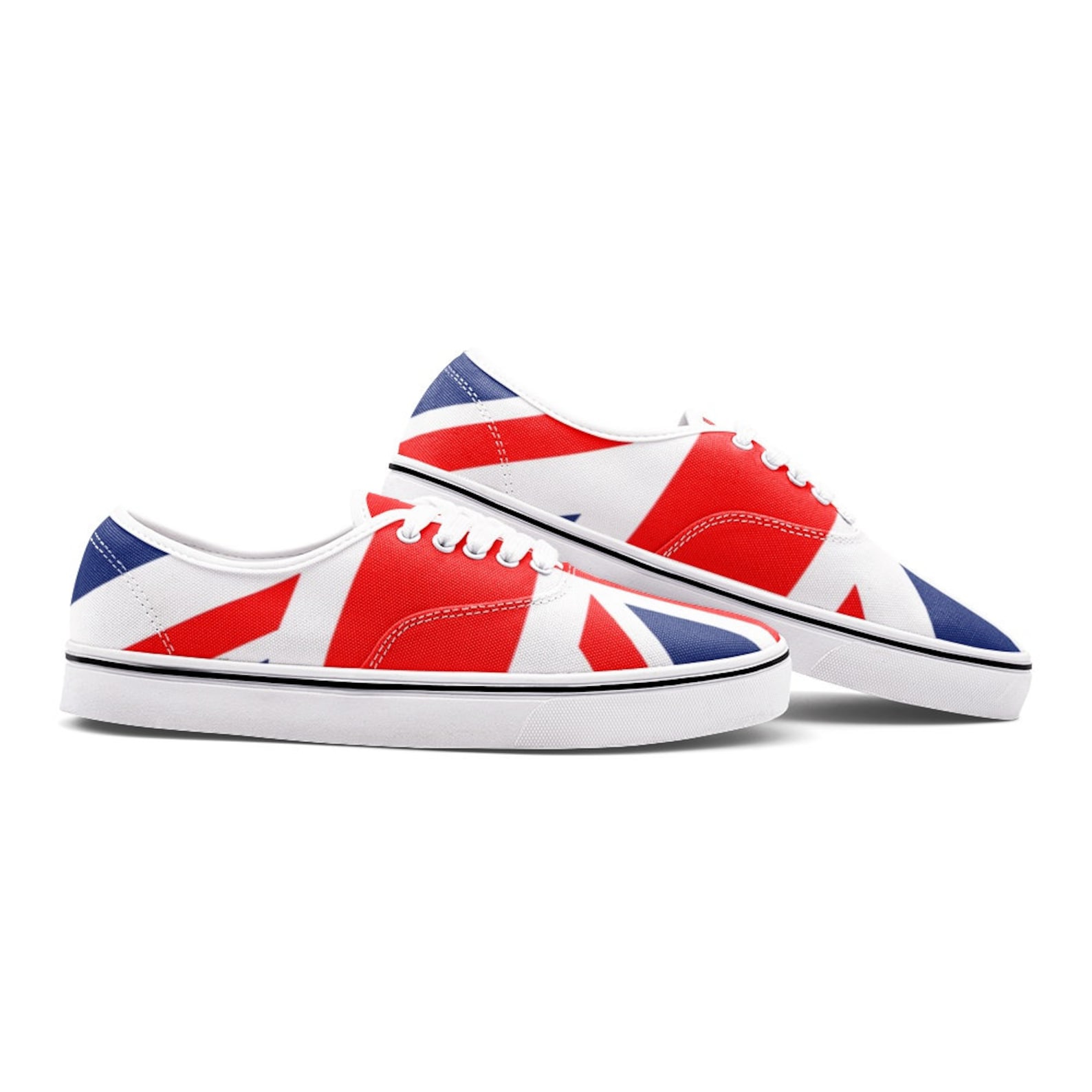 Womens British Flag Print Loafers main image 0