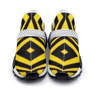 Yellow Infinity Unisex Lightweight Sneakers, Trainers, Casual Athletic Shoes