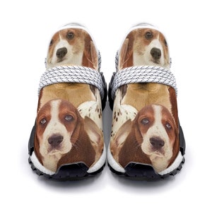 Cute Puppy Unisex Lightweight Sneakers, Trainers, Casual Athletic Shoes