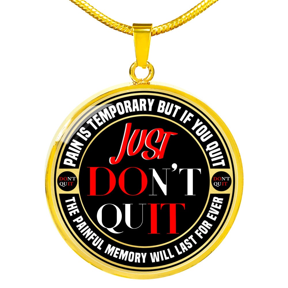 Do Not Quit Just Do It Motivational Inspirational - Etsy