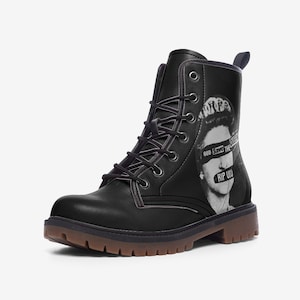 RIP Viv Queen Of Punk Vegan Faux Leather Lightweight Boots