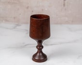Vintage Weathered Ceramic Wood Wine Glass Cup-Food Photography Props Food Styling Prop Styling