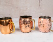 Vintage Weathered Moscow Mule Cups-Food Photography Props Food Styling Prop Styling