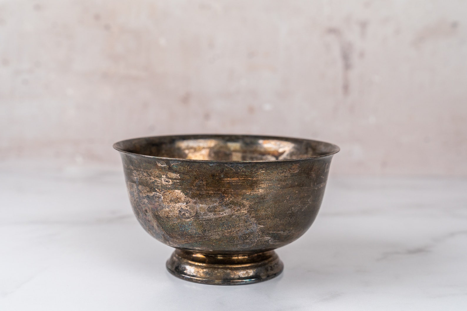 Large Vintage metal serving display bowlFood Photography Etsy
