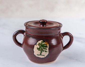 Ceramic Potter Baking Dish With Lid-Food Photography Prop Food Styling Prop Styling