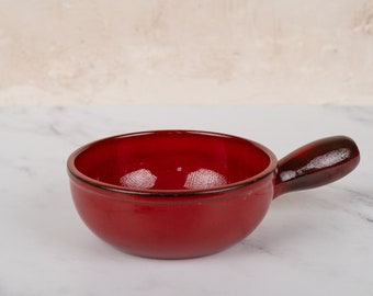 Red Ceramic Baking Serving Dish-Food Photography Props