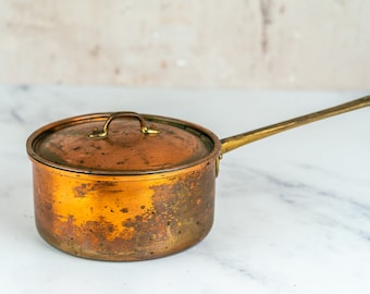 Copper Vintage and Tarnished Pot-Food Photography Prop