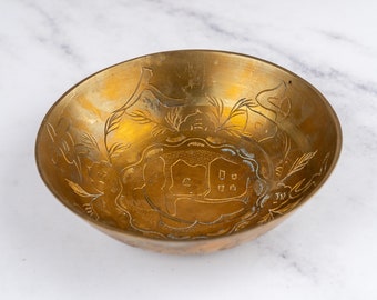 Tarnished Metal Brass Bowl-Food Photography Prop Food Styling Prop Styling