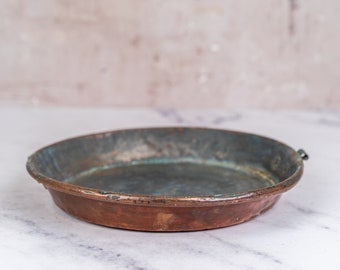 French Copper Roasting Gratin Dish Pot Pan-Food Photography Prop Food Styling Prop Styling