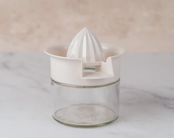 Vintage Glass and Plastic Hand Juicer-Food Photography Prop