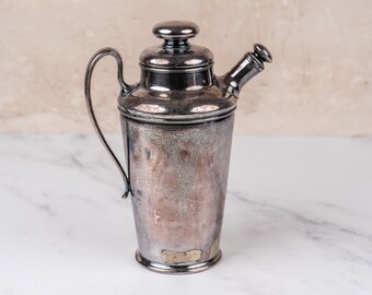 Rare Silverplate Metal Cocktail Shaker-Food Photography Props Food Styling Prop Styling