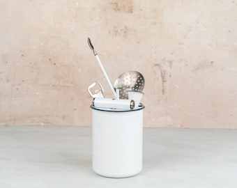 Williams Sonoma 7pc Bar Tool Set Powder Coated Enamel White
