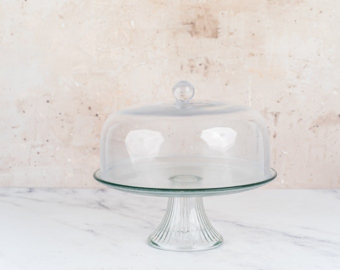 Large Clear Glass Cake Stand With Lidfood Photography Props Food