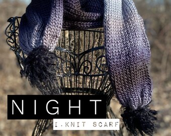 NIGHT Double-Knit Scarf