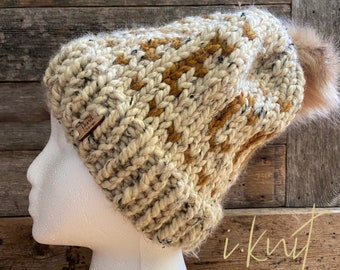 RUBIO ASADO (ORO) Gorro i.knit