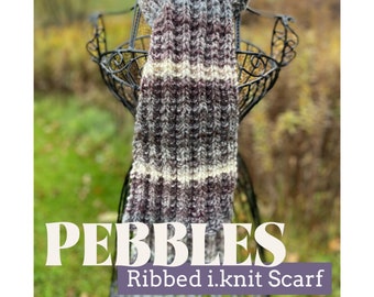 PEBBLES Ribbed i.knit Scarf