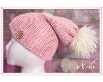 BUBBLEGUM Double-Knit Beanie