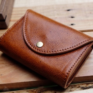 Leather wallet, zipper wallet, women's wallet, wallet for women gift, compact wallet, mini wallet