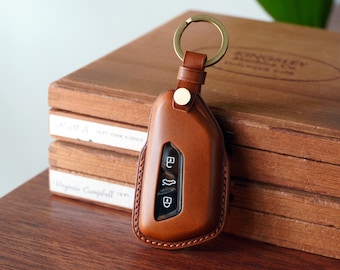 Volkswagen Golf Tiguan Touareg Passat Arteon  etc, Genuine Leather car key fob cover, key fob case, Leather Key Holder