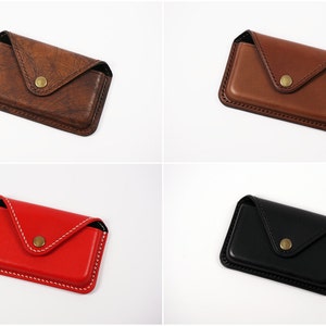 Cartera de cuero personalizada para tarjetas de crédito, tarjetero de cuero, tarjetero de cuero, tarjetero de visita, tarjetero de cuero imagen 9