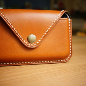 Cartera de cuero personalizada para tarjetas de crédito, tarjetero de cuero, tarjetero de cuero, tarjetero de visita, tarjetero de cuero imagen 5