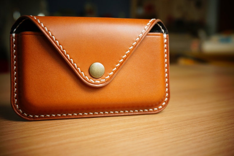Cartera de cuero personalizada para tarjetas de crédito, tarjetero de cuero, tarjetero de cuero, tarjetero de visita, tarjetero de cuero imagen 5