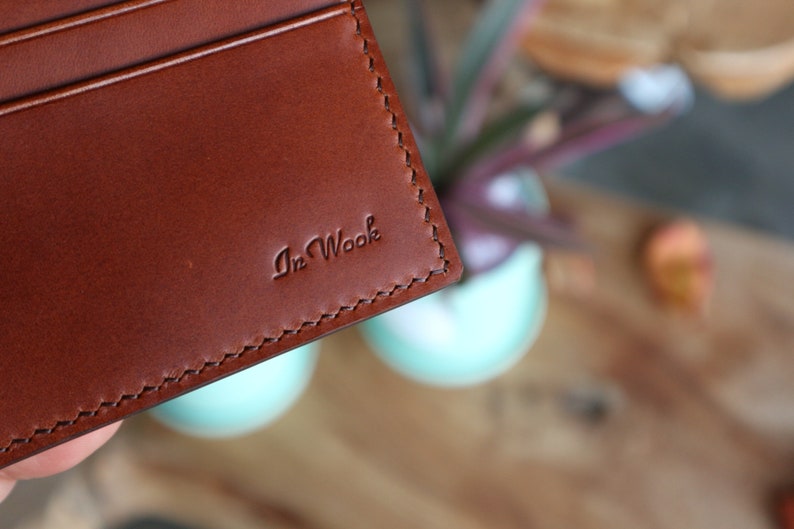 Cartera de cuero, cartera de cuero de diseño único, cartera para hombre, cartera para regalo de hombre, cartera imagen 10