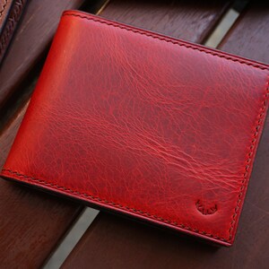 Cartera de cuero, cartera de cuero de diseño único, cartera para hombre, cartera para regalo de hombre, cartera imagen 7