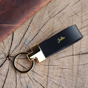 Personalized leather keychain, message leather keyring, key or car keyring, mother father gift keychain Gift, Custom Initial Keyring image 5