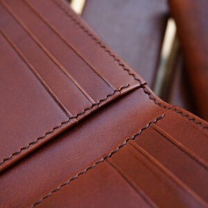 Cartera de cuero, cartera de cuero de diseño único, cartera para hombre, cartera para regalo de hombre, cartera imagen 4