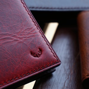 Cartera de cuero, cartera de cuero de diseño único, cartera para hombre, cartera para regalo de hombre, cartera imagen 6