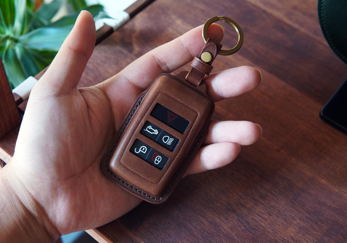 Genuine Leather Car Key Fob Case for Land Rover, Range Rover - Etsy